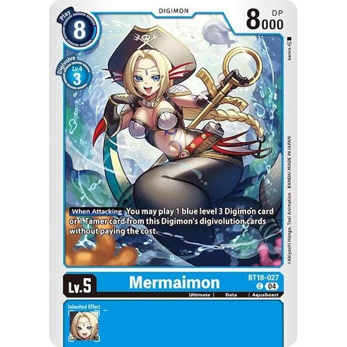 Image for Mermaimon (BT18-027 C) (BT18-19) - Digimon Card Game