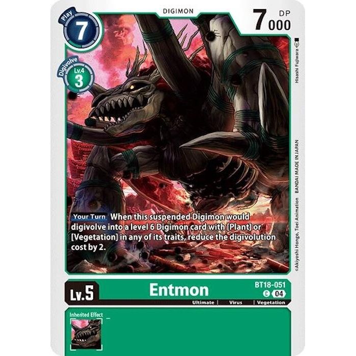 Image for Entmon (BT18-051 C) (BT18-19) - Digimon Card Game
