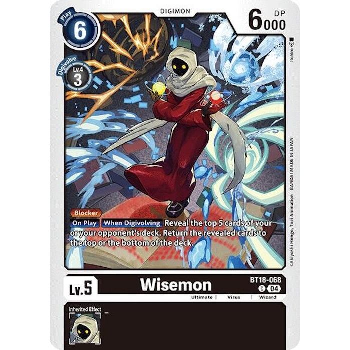 Image for Wisemon (BT18-068 C) (BT18-19) - Digimon Card Game