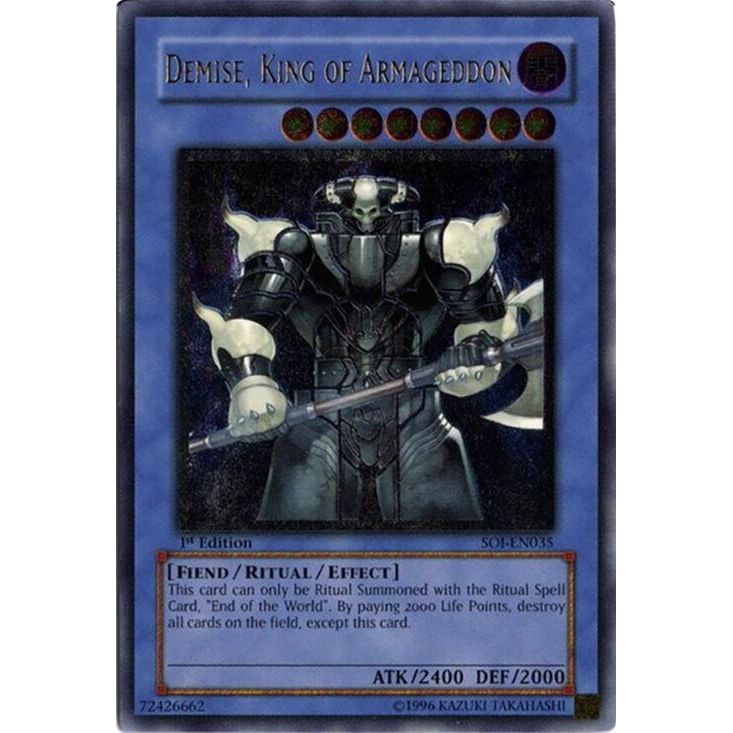 Image for Demise, King of Armageddon (UTR) (SOI-EN035) (SOI) - YuGiOh