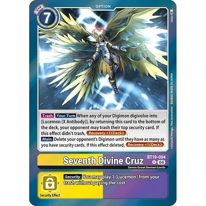 Image for Seventh Divine Cruz (BT19-094 R) (BT18-19) - Digimon Card Game