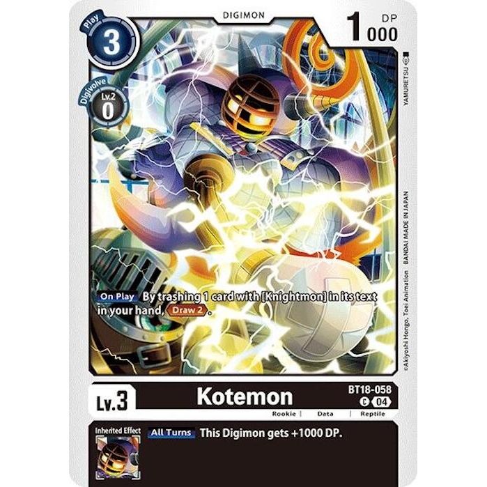 Image for Kotemon (BT18-058 C) (BT18-19) - Digimon Card Game