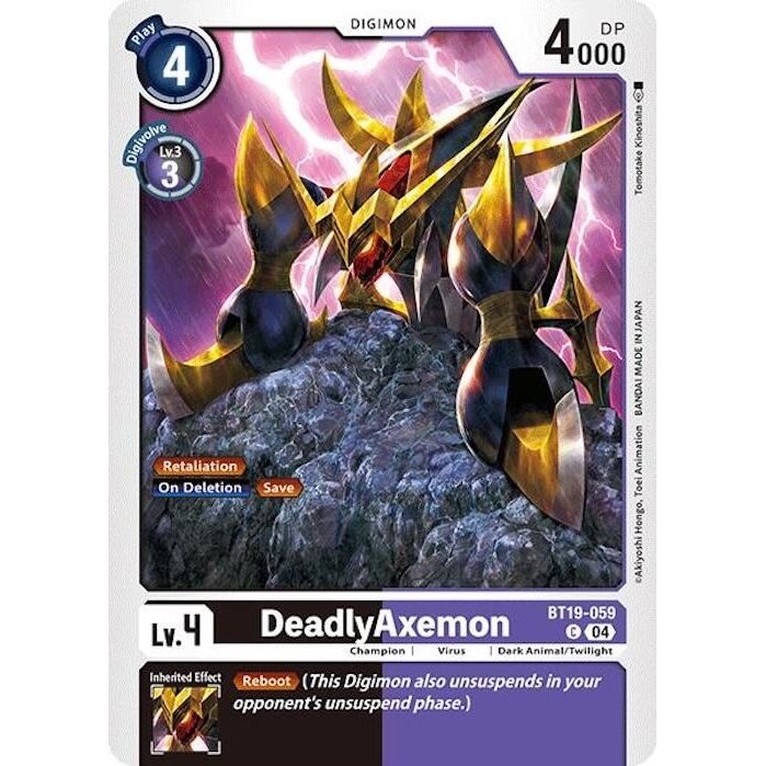 Image for DeadlyAxemon (BT19-059 C) (BT18-19) - Digimon Card Game