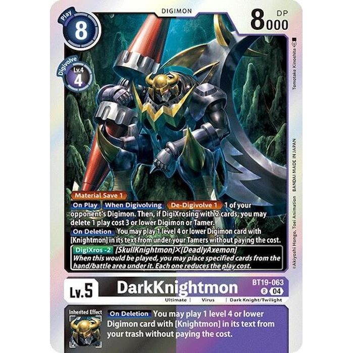 Image for DarkKnightmon (BT19-063 R) (BT18-19) - Digimon Card Game