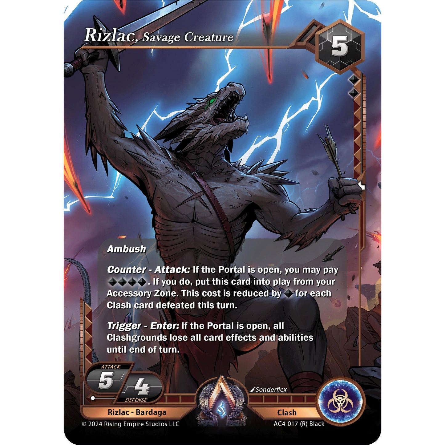 Image for Rizlac, Savage Creature (AC4-017) (AC4) - Alpha Clash