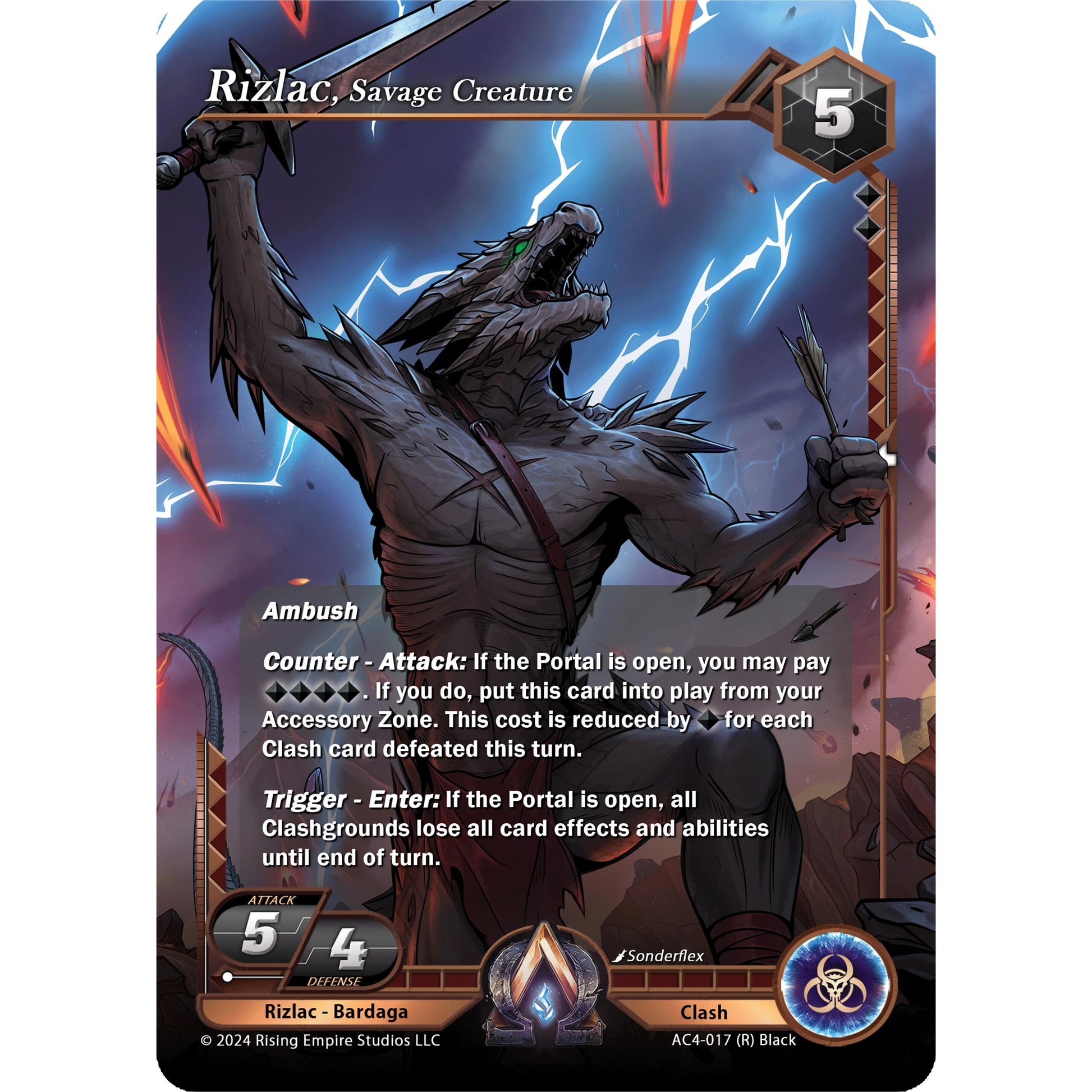 Image for Rizlac, Savage Creature (AC4-017) (AC4) - Alpha Clash