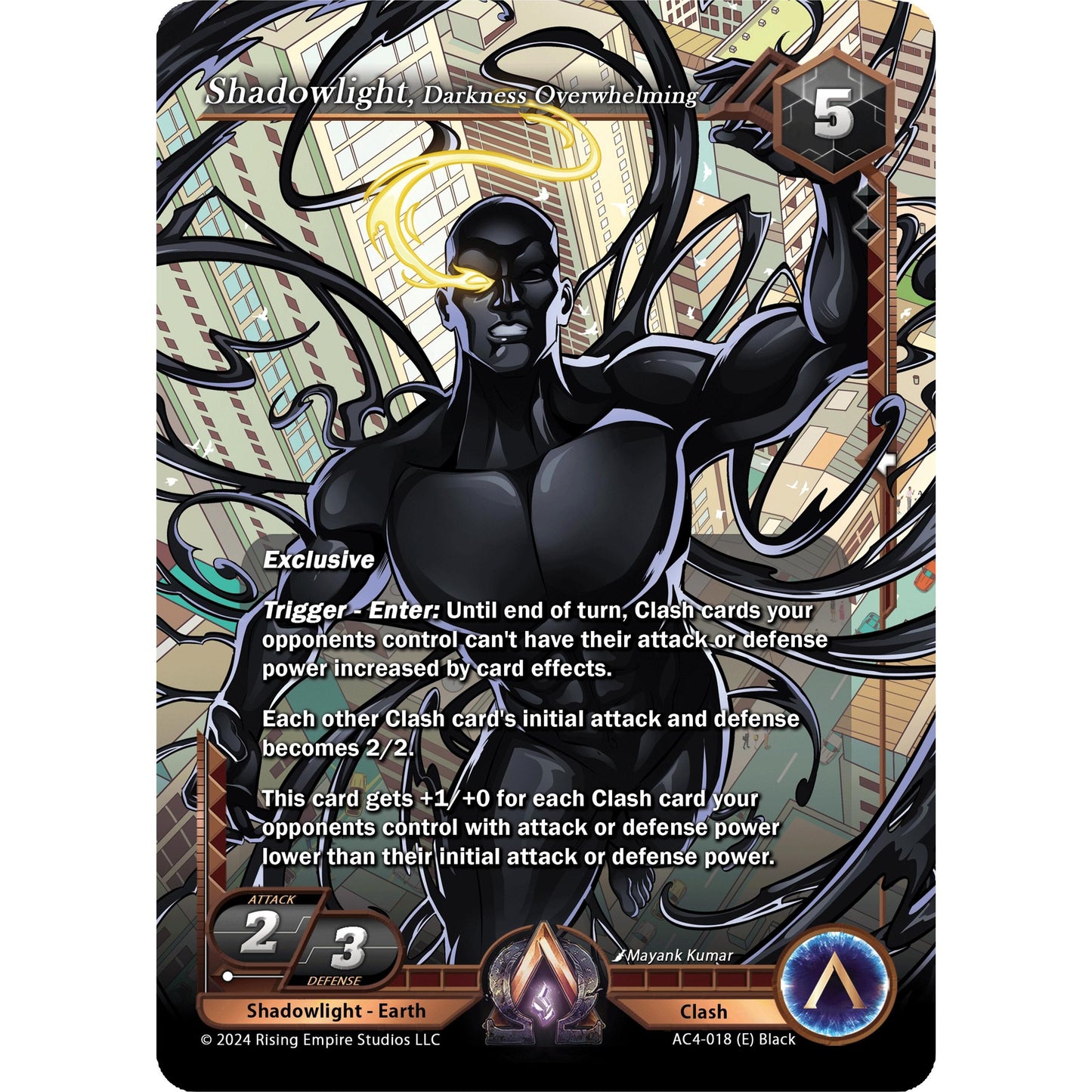 Image for Shadowlight, Darkness Overwhelming (AC4-018) (AC4) - Alpha Clash