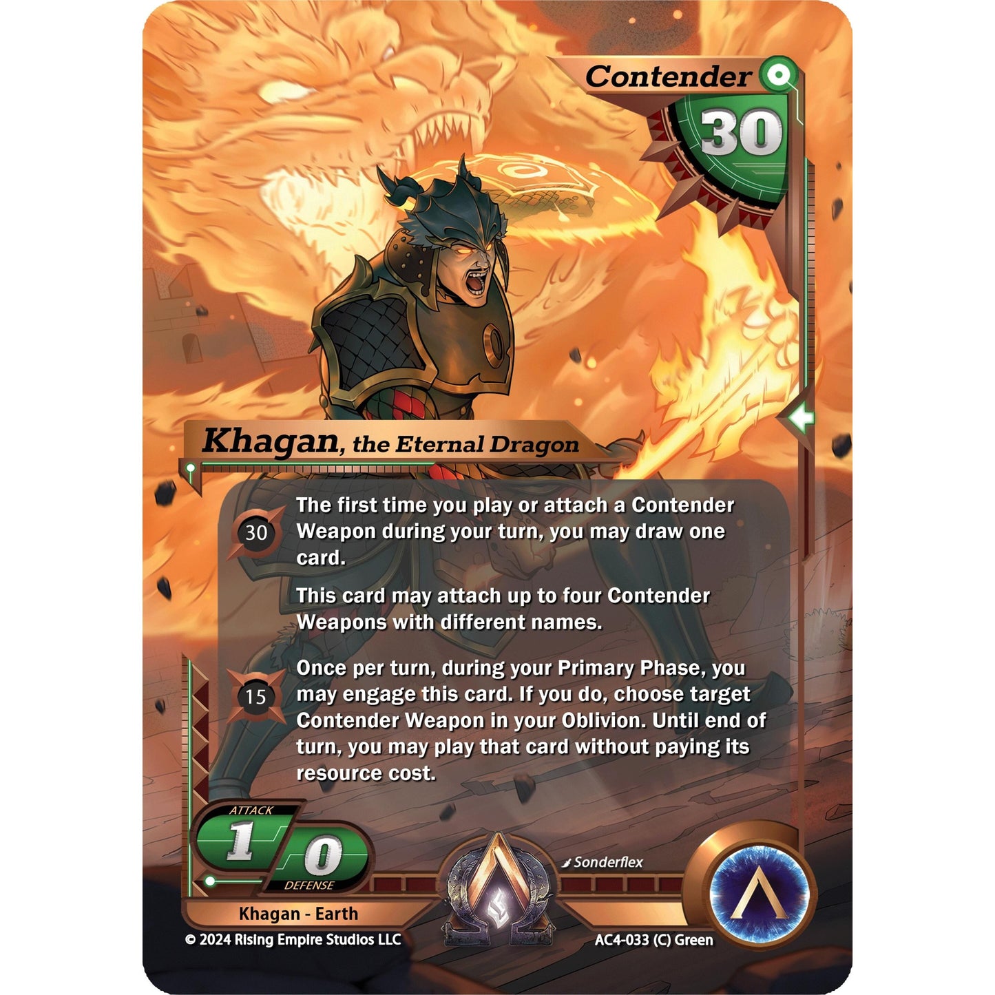 Image for Khagan, the Eternal Dragon (AC4-033) (AC4) - Alpha Clash