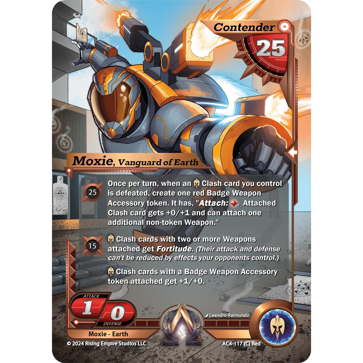 Image for Moxie, Vanguard of Earth (AC4-117) (AC4) - Alpha Clash