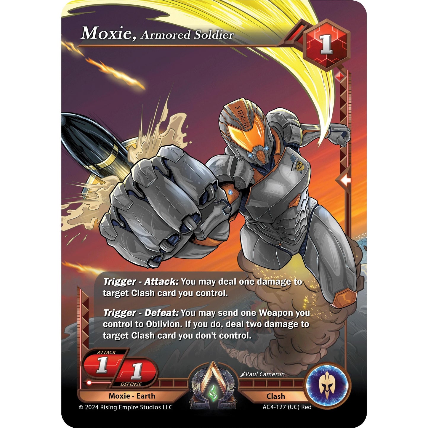 Image for Moxie, Armored Soldier (AC4-127) (AC4) - Alpha Clash