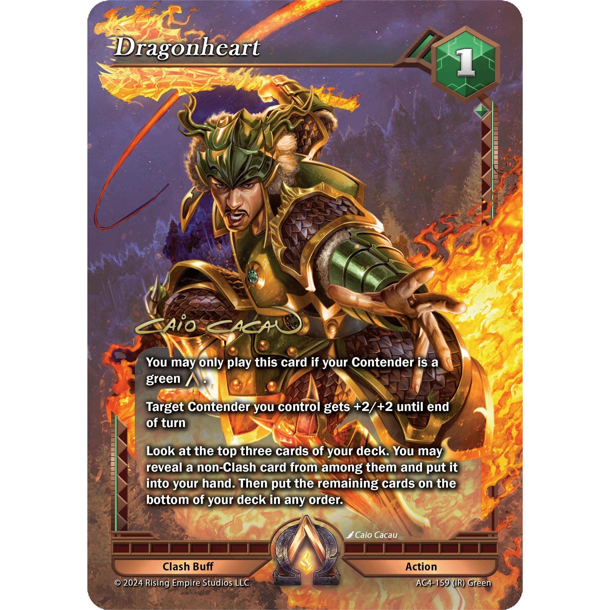 Image for Dragonheart (Iconic Rare) (AC4-159) (AC4) - Alpha Clash