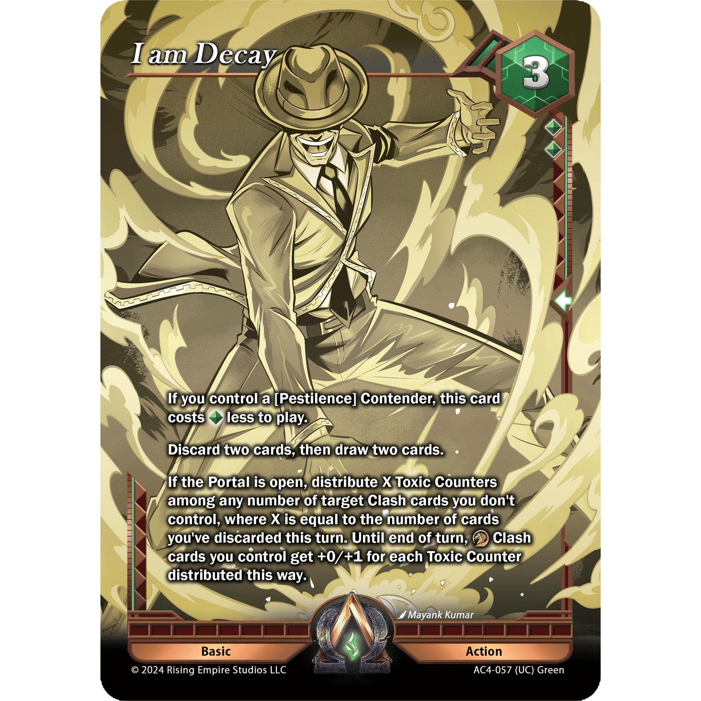 Image for I am Decay (Gold) (AC4-057) (AC4) - Alpha Clash