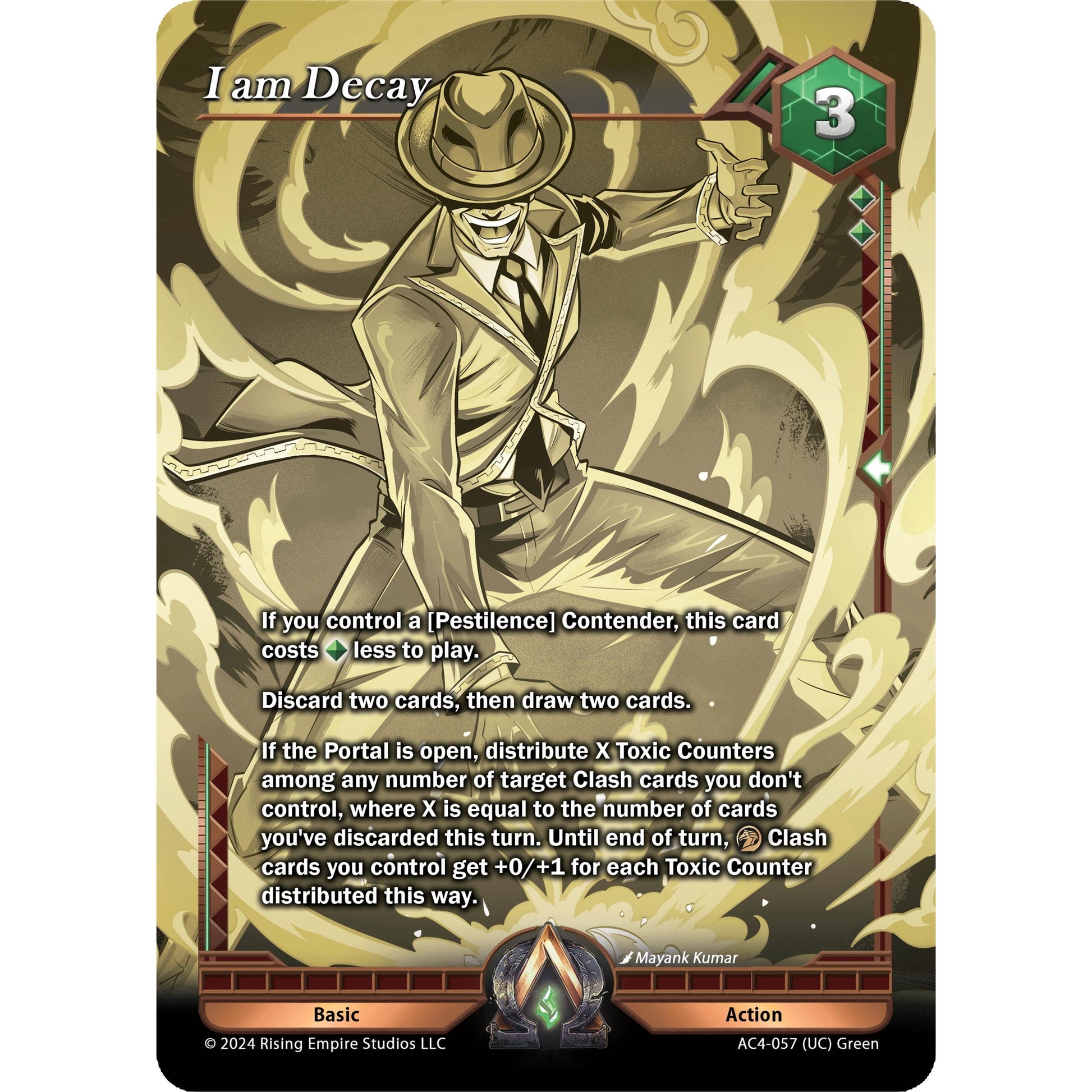 Image for I am Decay (Gold) (AC4-057) (AC4) - Alpha Clash