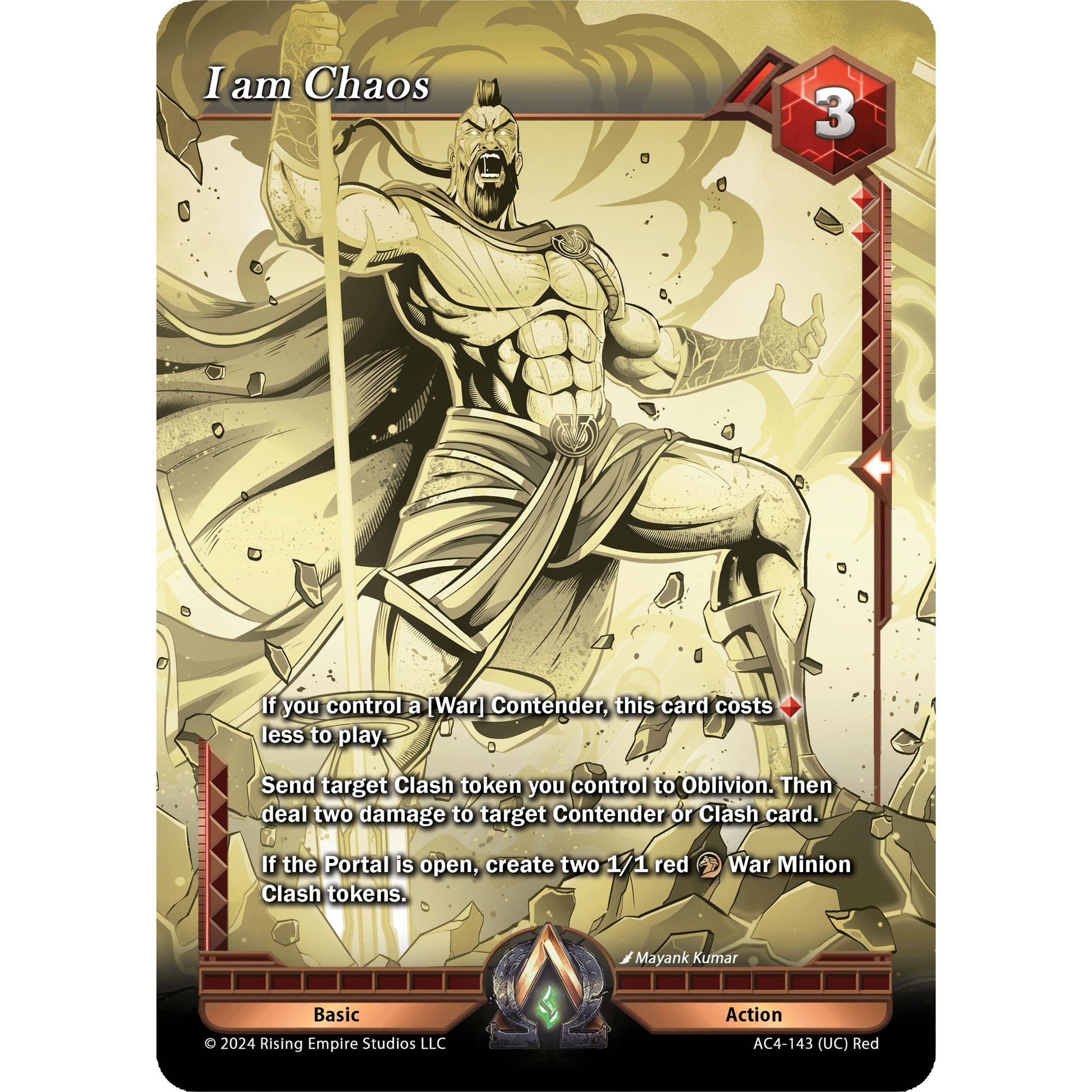 Image for I am Chaos (Gold) (AC4-143) (AC4) - Alpha Clash