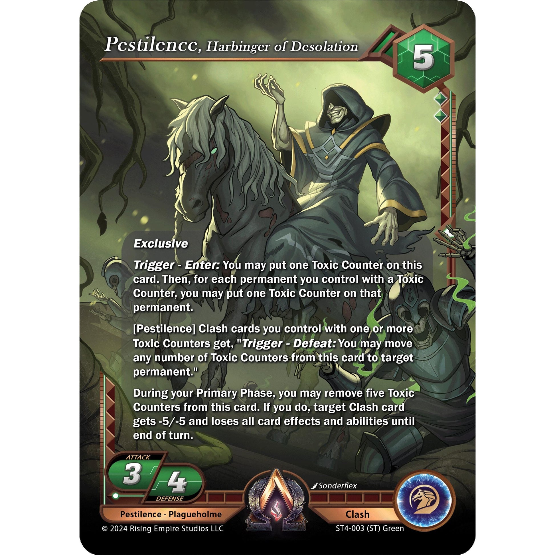 Image for Pestilence, Harbinger of Desolation (ST4-003) (AC4) - Alpha Clash