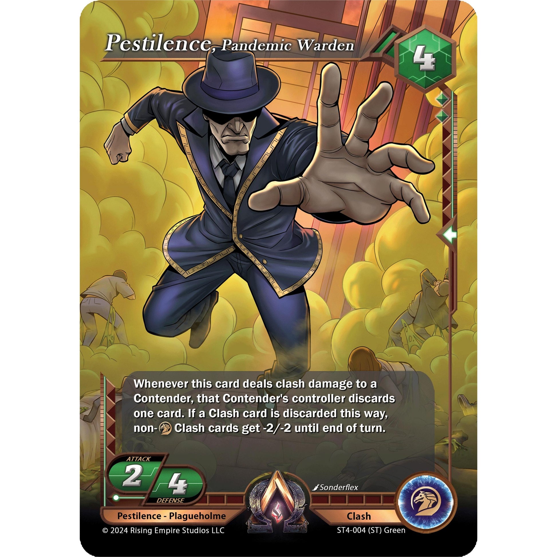 Image for Pestilence, Pandemic Warden (ST4-004) (AC4) - Alpha Clash