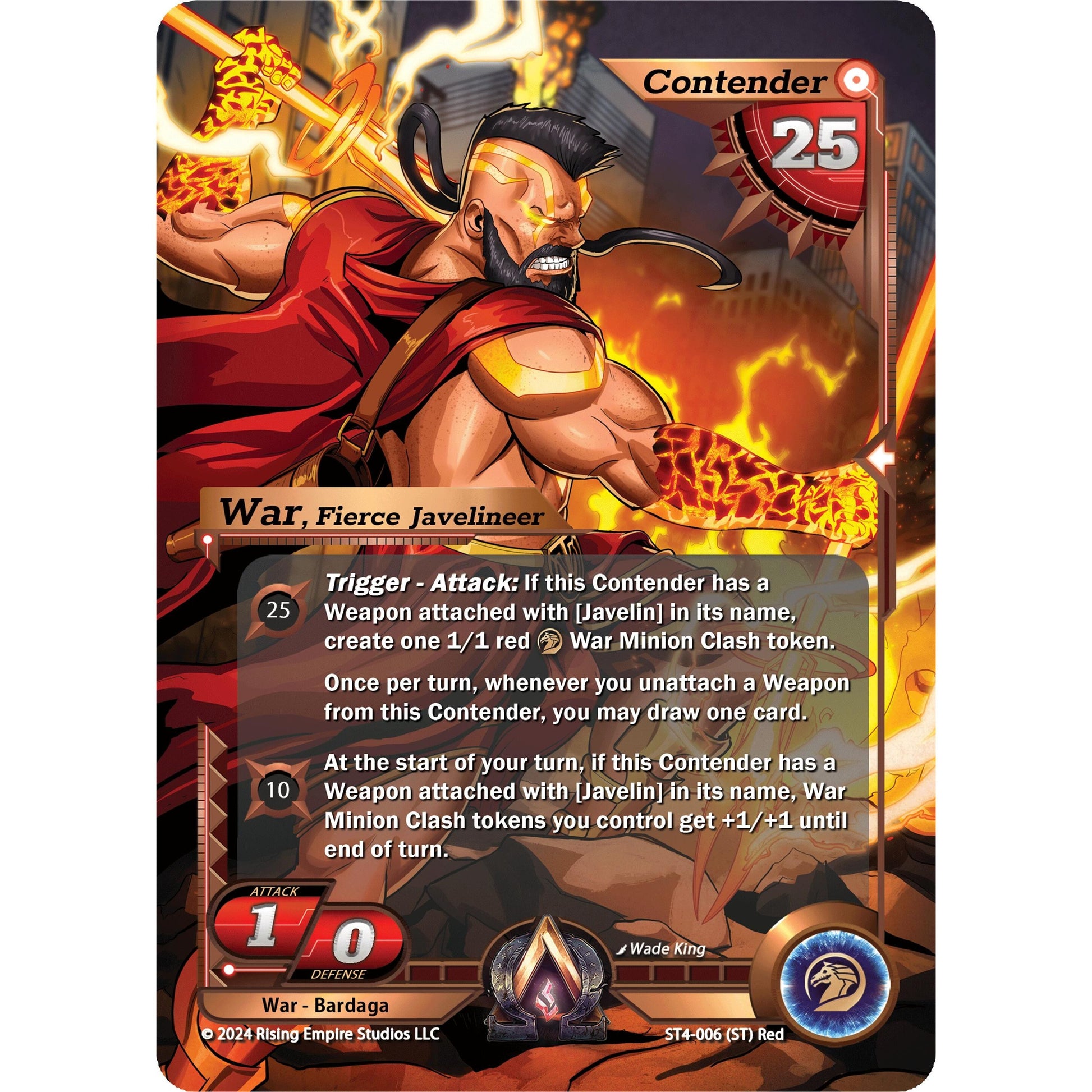 Image for War, Fierce Javelineer (ST4-006) (AC4) - Alpha Clash
