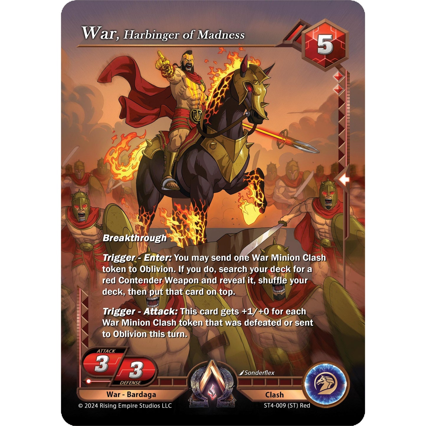 Image for War, Harbinger of Madness (ST4-009) (AC4) - Alpha Clash