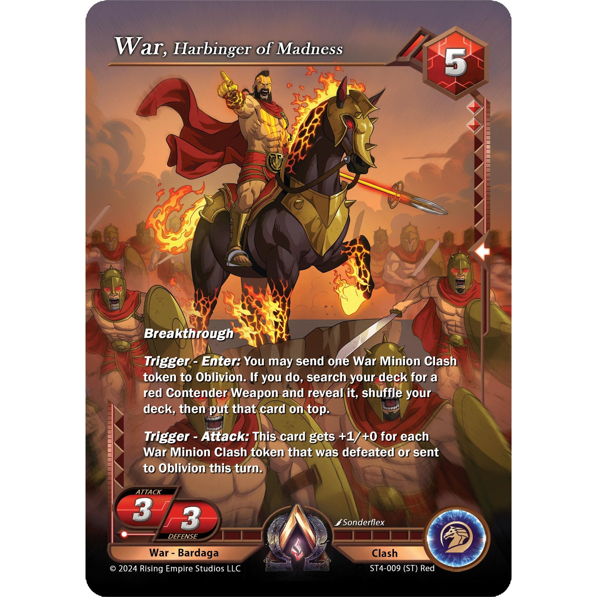 Image for War, Harbinger of Madness (ST4-009) (AC4) - Alpha Clash