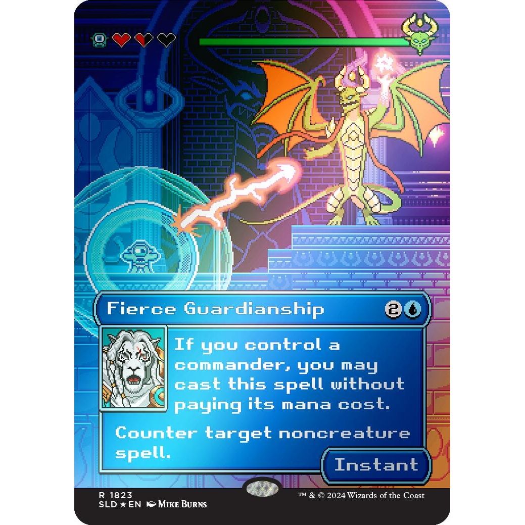 Image for Fierce Guardianship (Rainbow Foil) (1823) (SLD) - Magic: The Gathering