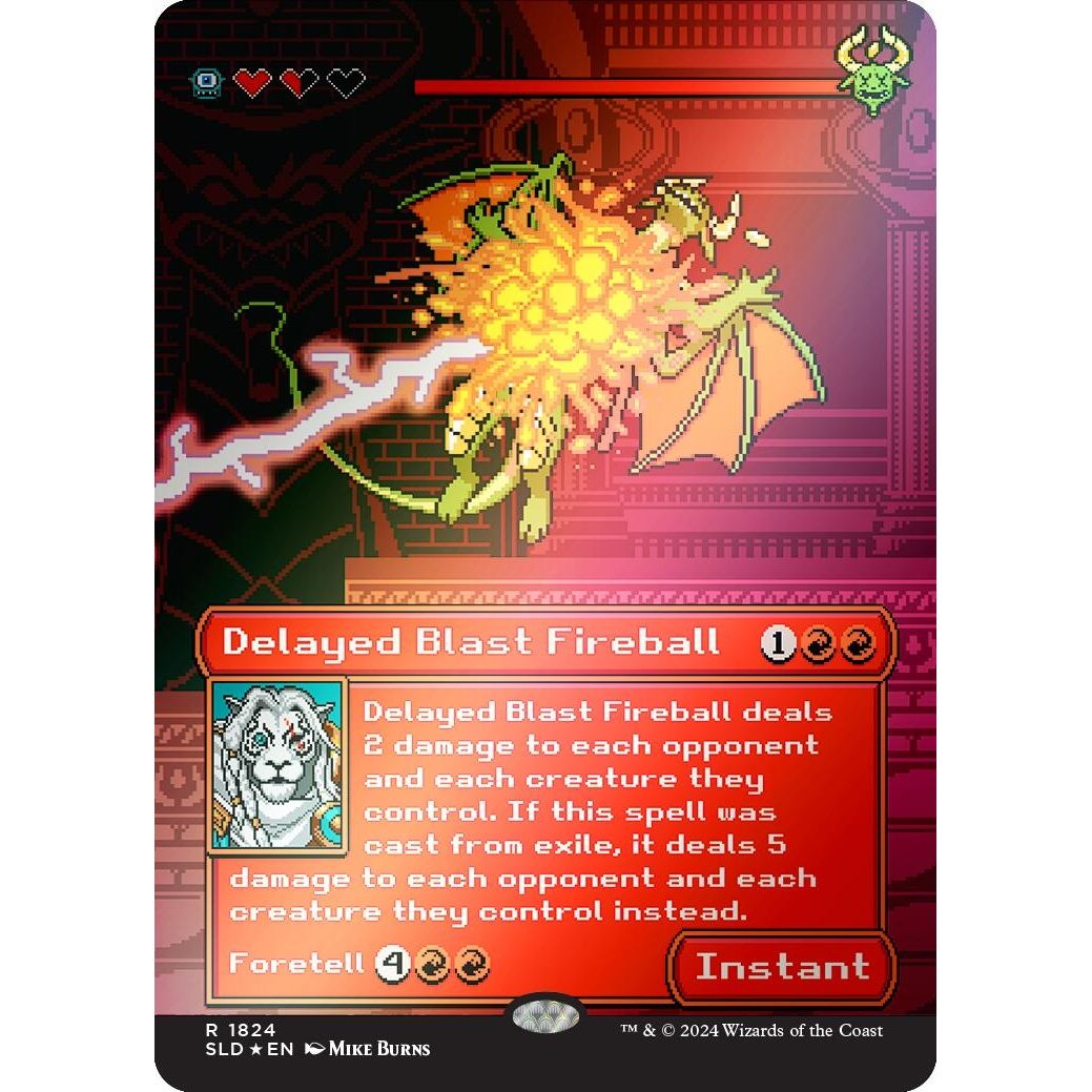 Image for Delayed Blast Fireball (Rainbow Foil) (1824) (SLD) - Magic: The Gathering
