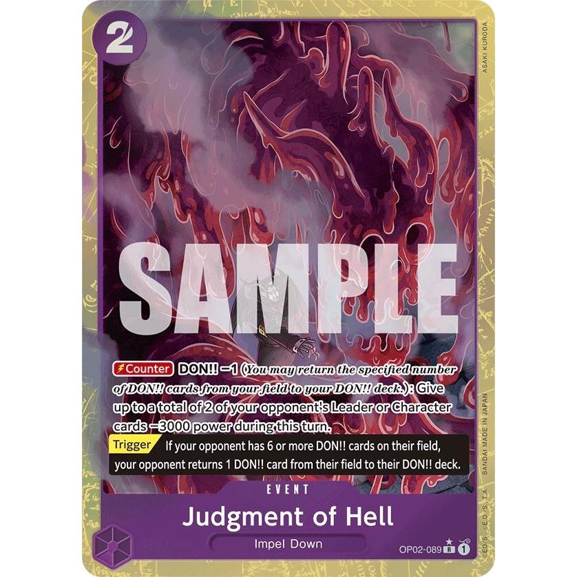 Image for Judgment of Hell (Alternate Art) (OP02-089) (PRB-01) - One Piece Card Game