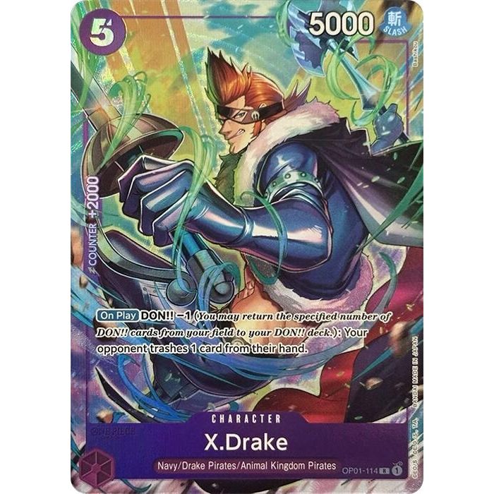 Image for X.Drake (Premium Card Collection -Best Selection Vol. 2-) (OP01-114) (OP-PR) - One Piece Card Game