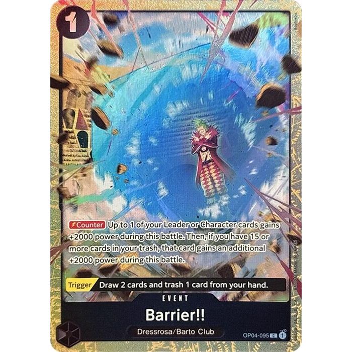 Image for Barrier!! (Premium Card Collection -Best Selection Vol. 2-) (OP04-095) (OP-PR) - One Piece Card Game