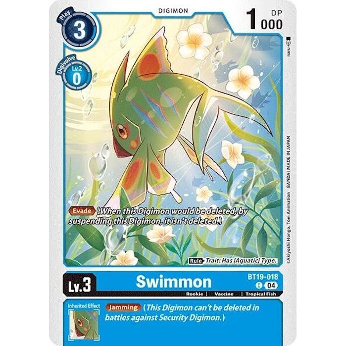 Image for Swimmon (BT19-018 C) (BT18-19) - Digimon Card Game