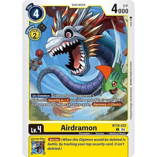 Image for Airdramon (BT19-032 C) (BT18-19) - Digimon Card Game