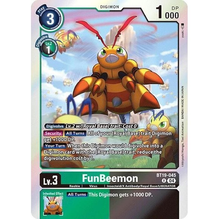 Image for FunBeemon - BT19-045 (BT19-045 R) (BT18-19) - Digimon Card Game