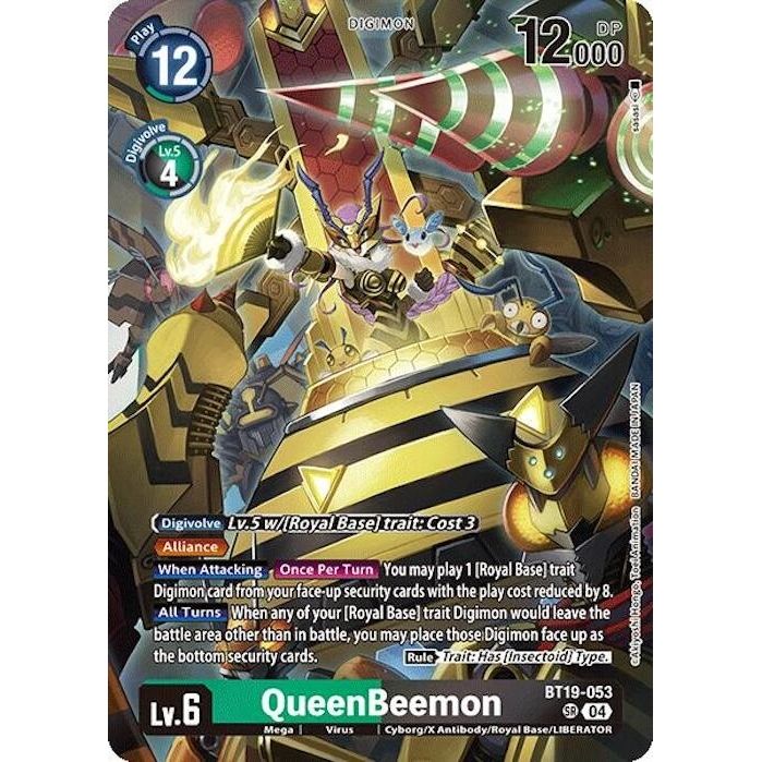 Image for QueenBeemon (BT19-053 SR) (BT18-19) - Digimon Card Game