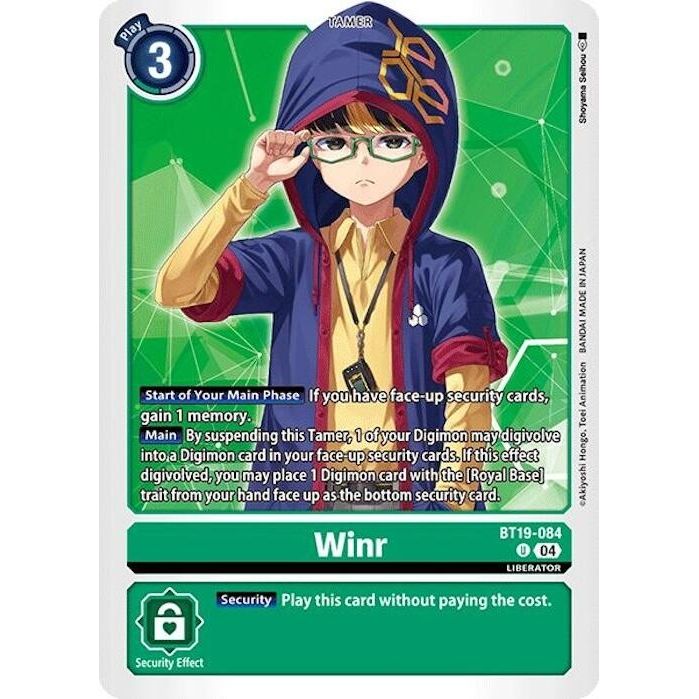 Image for Winr (BT19-084 U) (BT18-19) - Digimon Card Game