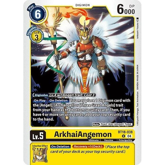 Image for ArkhaiAngemon (BT18-038 U) (BT18-19) - Digimon Card Game