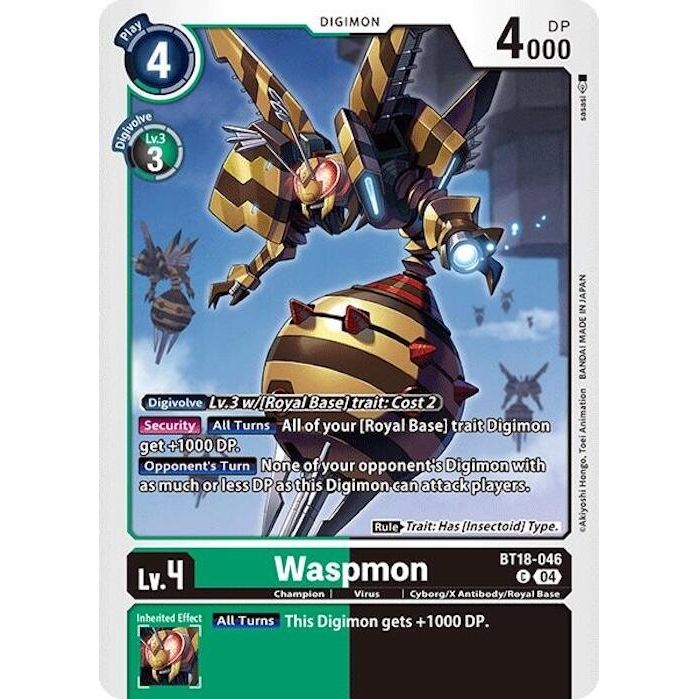Image for Waspmon (BT18-046 C) (BT18-19) - Digimon Card Game