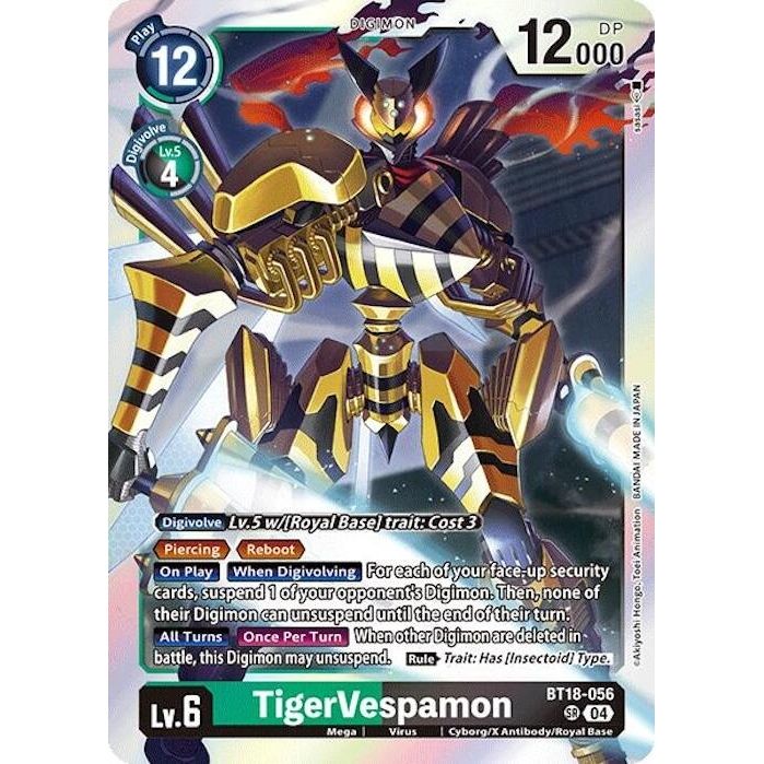 Image for TigerVespamon (BT18-056 SR) (BT18-19) - Digimon Card Game