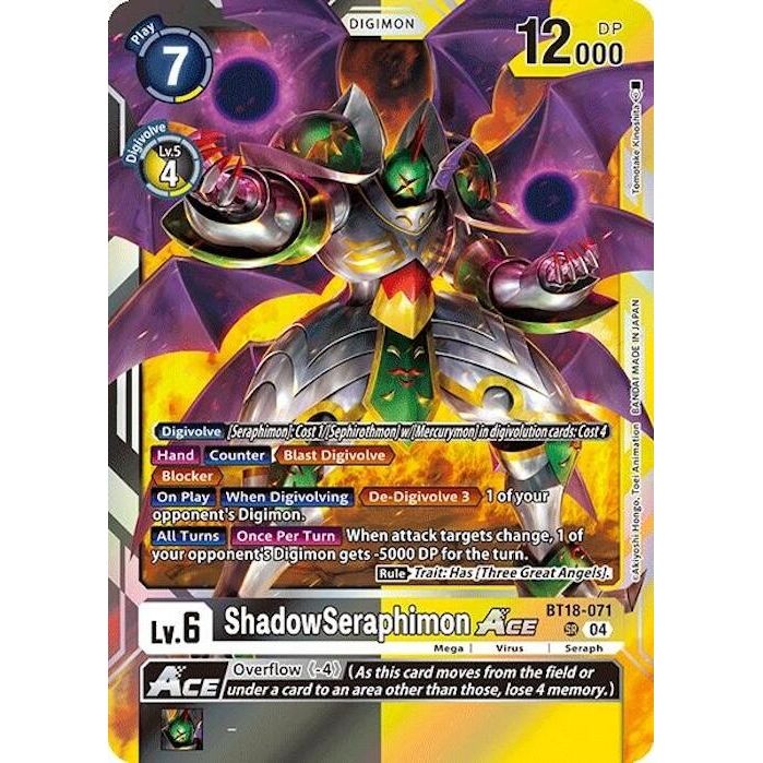 Image for ShadowSeraphimon ACE (BT18-071 SR) (BT18-19) - Digimon Card Game
