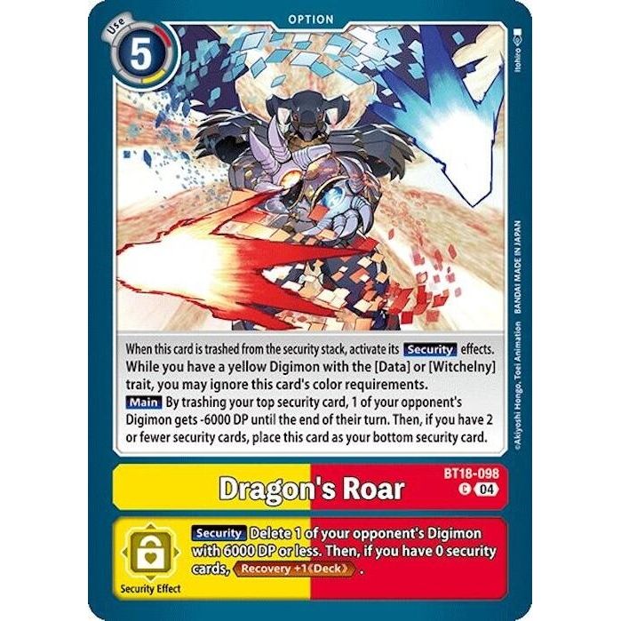 Image for Dragon's Roar (BT18-098 C) (BT18-19) - Digimon Card Game