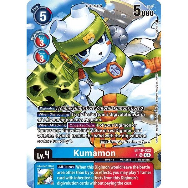 Image for Kumamon (Alternate Art) (BT18-022 SR) (BT18-19) - Digimon Card Game