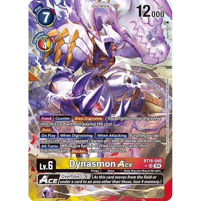 Image for Dynasmon ACE (Alternate Art) (BT18-040 SR) (BT18-19) - Digimon Card Game