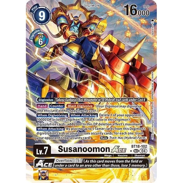 Image for Susanoomon ACE (Alternate Art) (BT18-102 SEC) (BT18-19) - Digimon Card Game