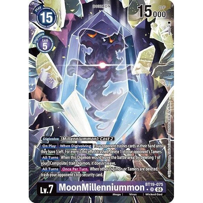 Image for MoonMillenniummon (Alternate Art) (BT19-075 SR) (BT18-19) - Digimon Card Game