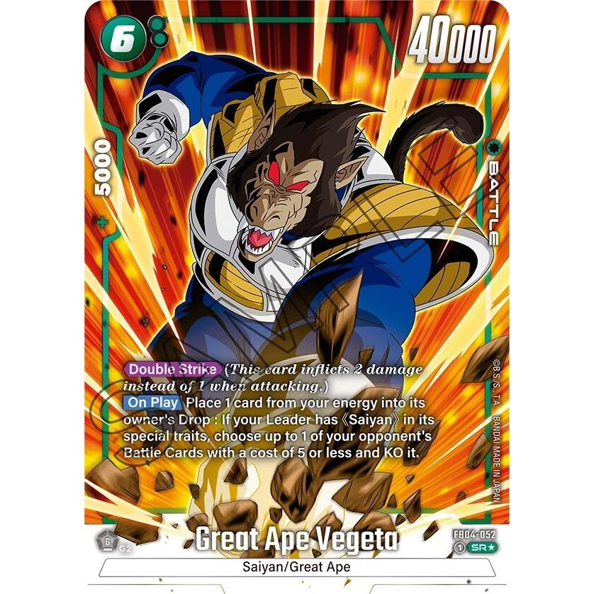 Image for Great Ape Vegeta (Alternate Art) (FB04-052) (FB04) - Dragon Ball Super: Fusion World