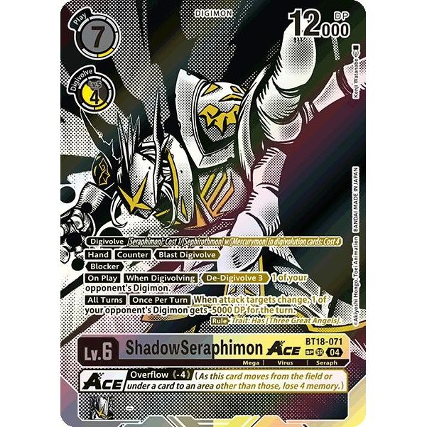Image for ShadowSeraphimon ACE (Textured) (BT18-071 SR) (BT18-19) - Digimon Card Game