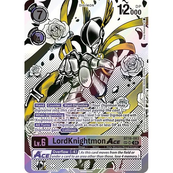 Image for LordKnightmon ACE (Textured) (BT18-083 SR) (BT18-19) - Digimon Card Game