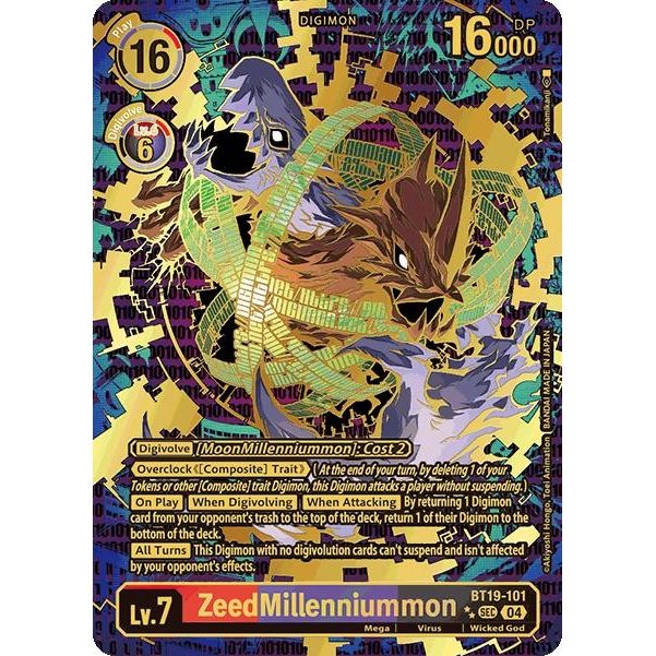 Image for ZeedMillenniummon (Textured) (BT19-101 SEC) (BT18-19) - Digimon Card Game