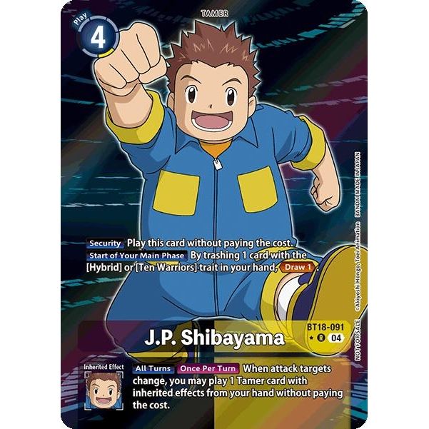 Image for J.P. Shibayama (Release Special Booster 2.0: Box Promotion Pack) (BT18-091 R) (BT18-19) - Digimon Card Game