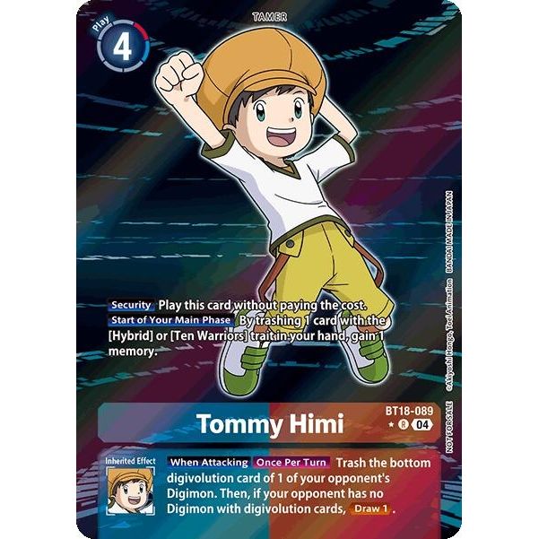 Image for Tommy Himi (Release Special Booster 2.0: Box Promotion Pack) (BT18-089 R) (BT18-19) - Digimon Card Game