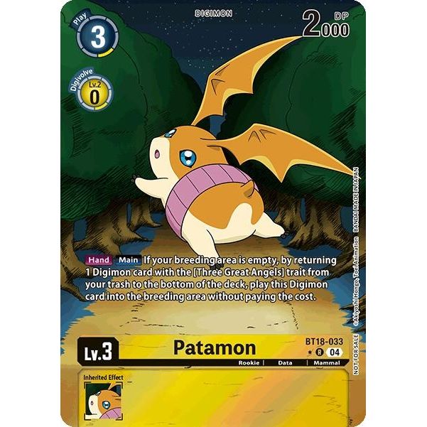 Image for Patamon (Release Special Booster 2.0: Box Promotion Pack) (BT18-033 R) (BT18-19) - Digimon Card Game