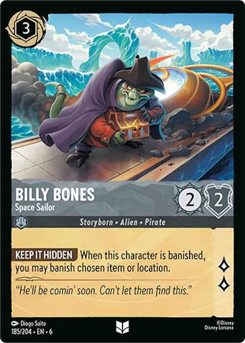 Image for Billy Bones - Space Sailor (185/204) (6) - Disney Lorcana